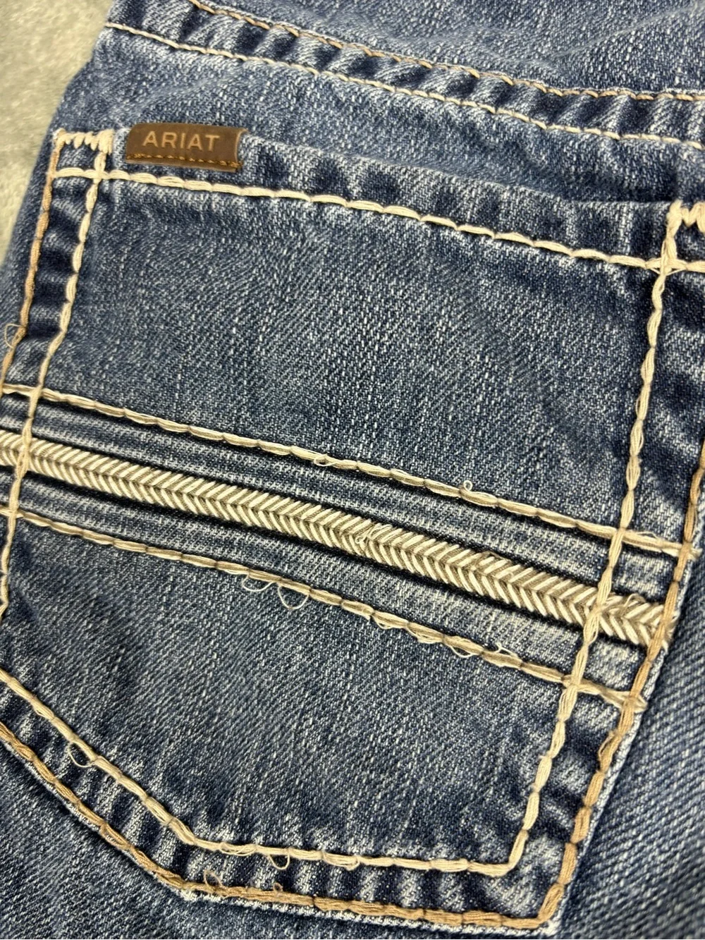 Ariat Jeans Mens 31X32 Blue M2 Traditional Relaxed Boot Cut Denim Western Cowboy
